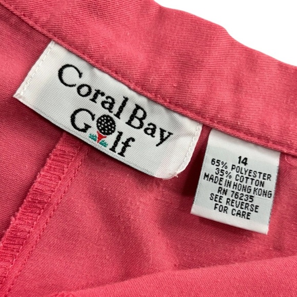 Coral Bay Golf Pink Women's Shorts Size 14 - Picture 7 of 7